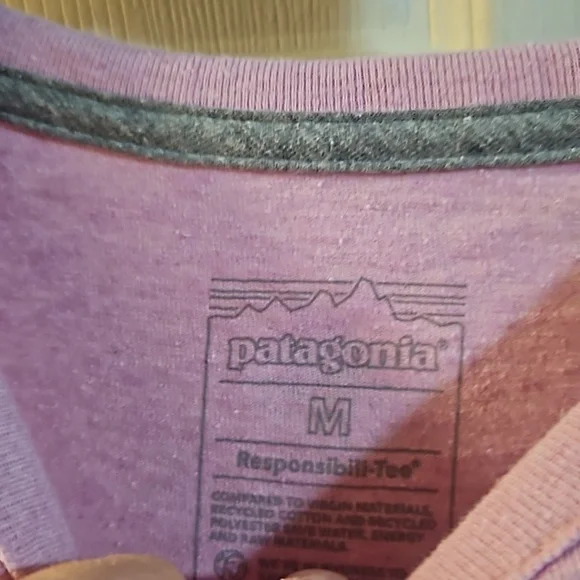 Patagonia Women's Channel Islands Pocket T-Shirt: MAUVE: NEW WITH TAGS: M - Picture 4 of 7